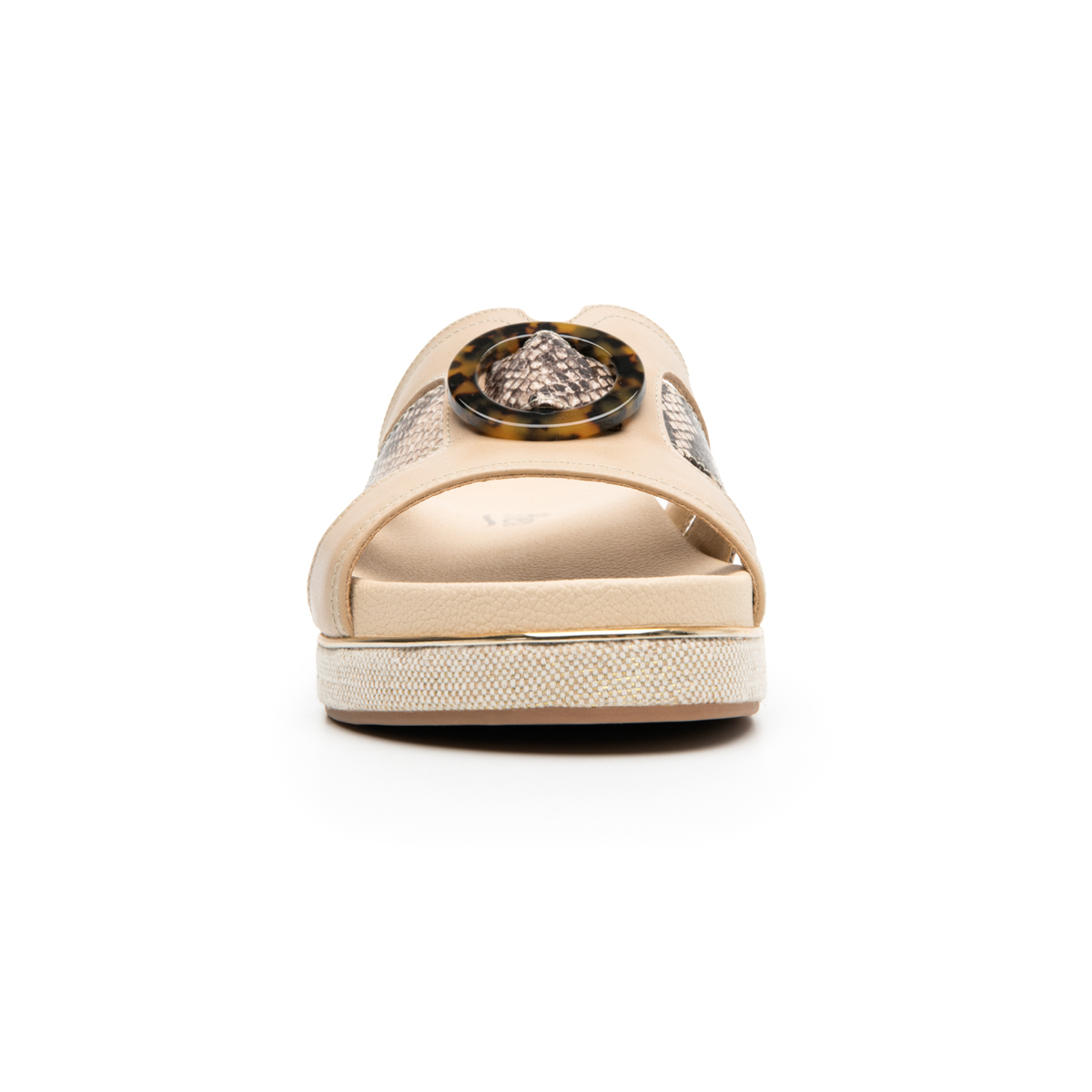 Women's Sandal with Anatomic Insole Style 122901 Beige