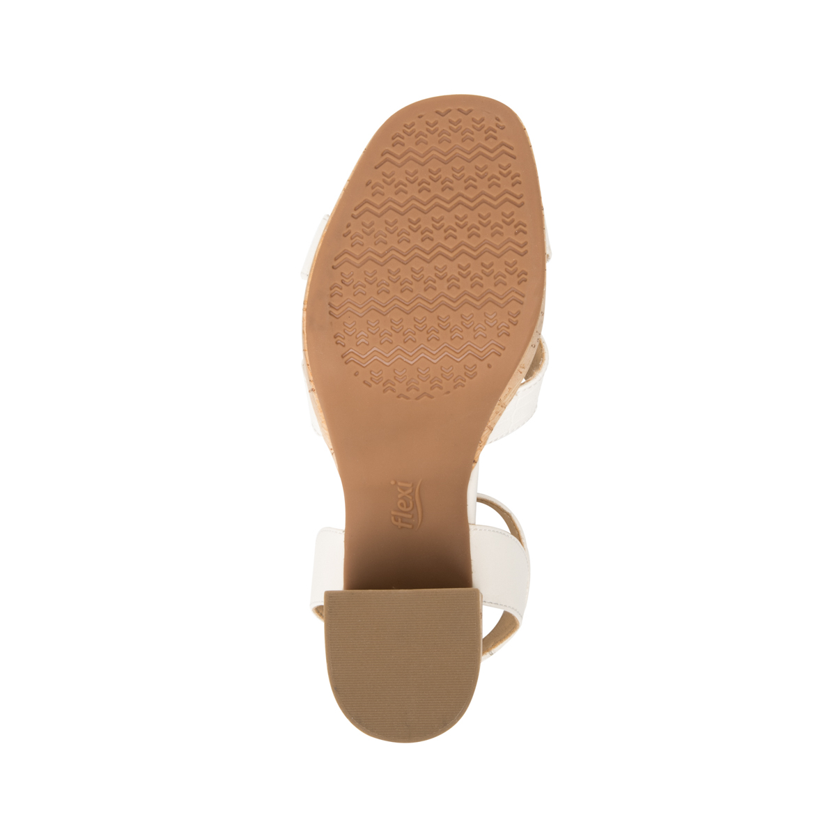 Women's Heeled Sandal with Comfort Walk Technology Style 123001 White