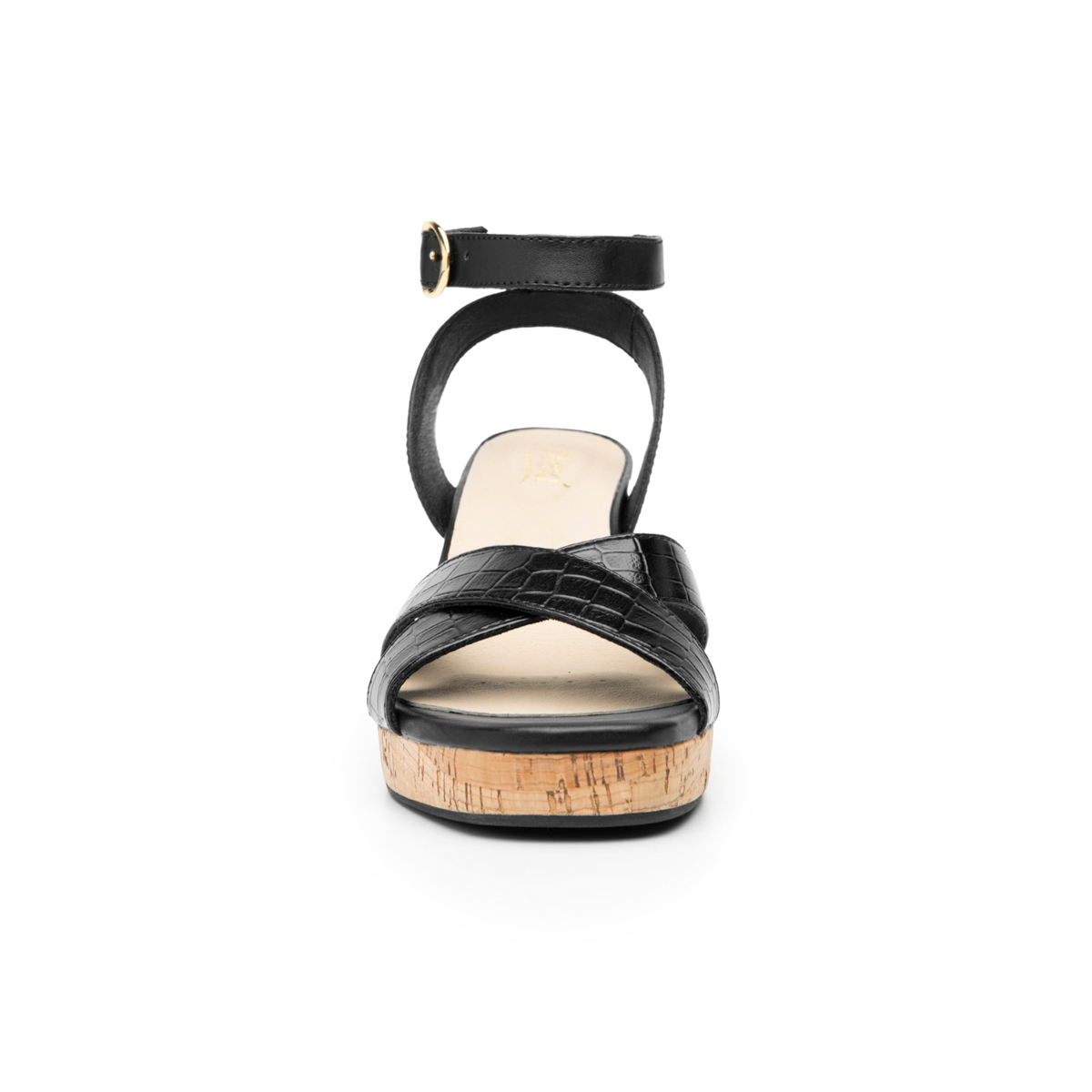 Women's Heeled Sandal with Comfort Walk Technology Style 123001 Black