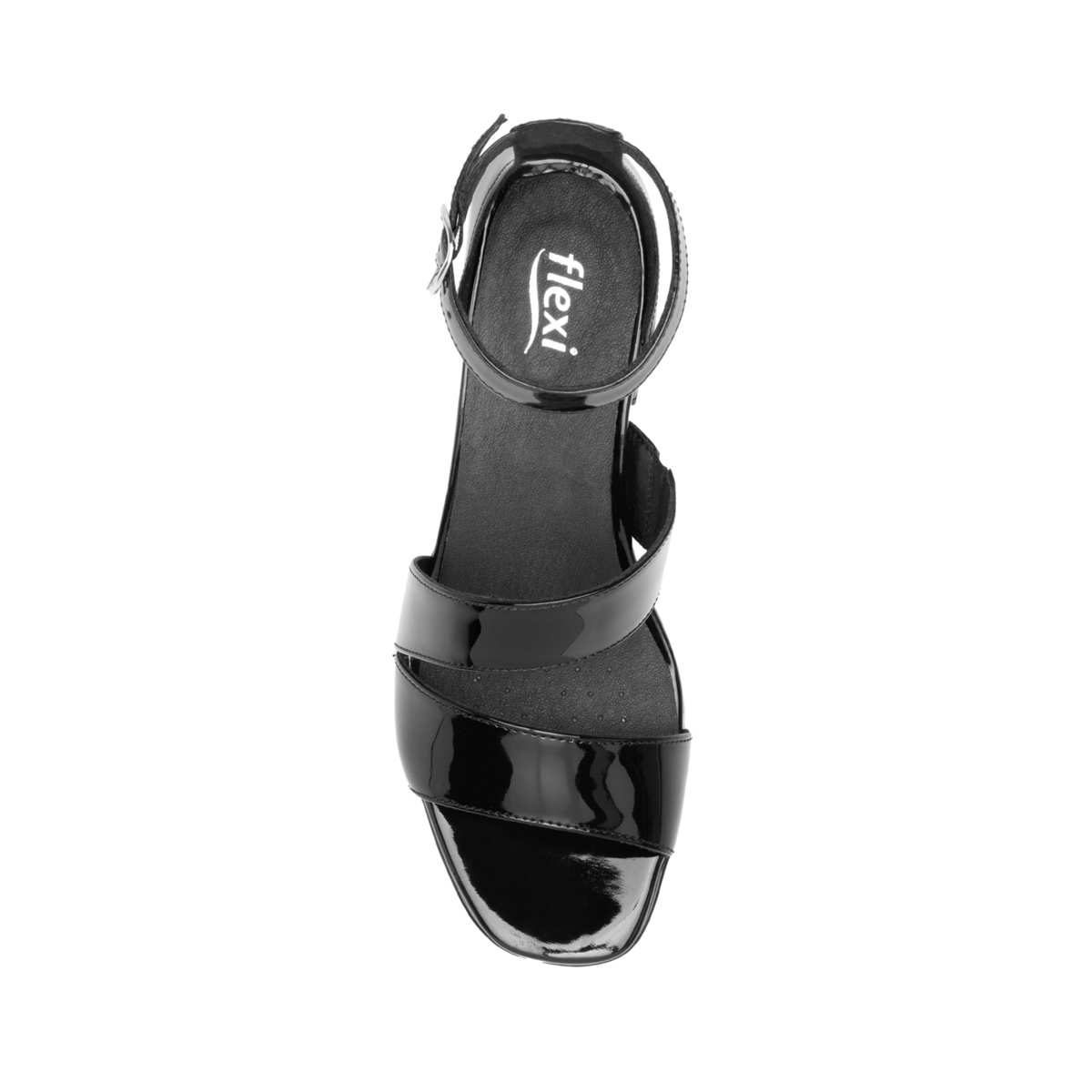 Women's Heeled Sandal with Comfort Walk Technology Style 123004 Black