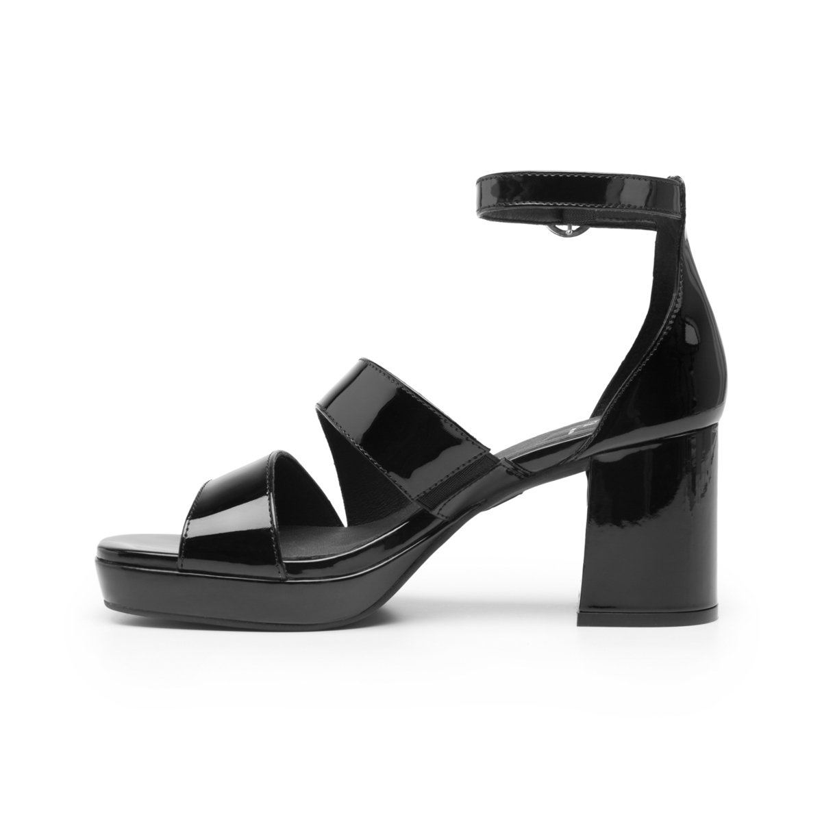 Women's Heeled Sandal with Comfort Walk Technology Style 123004 Black
