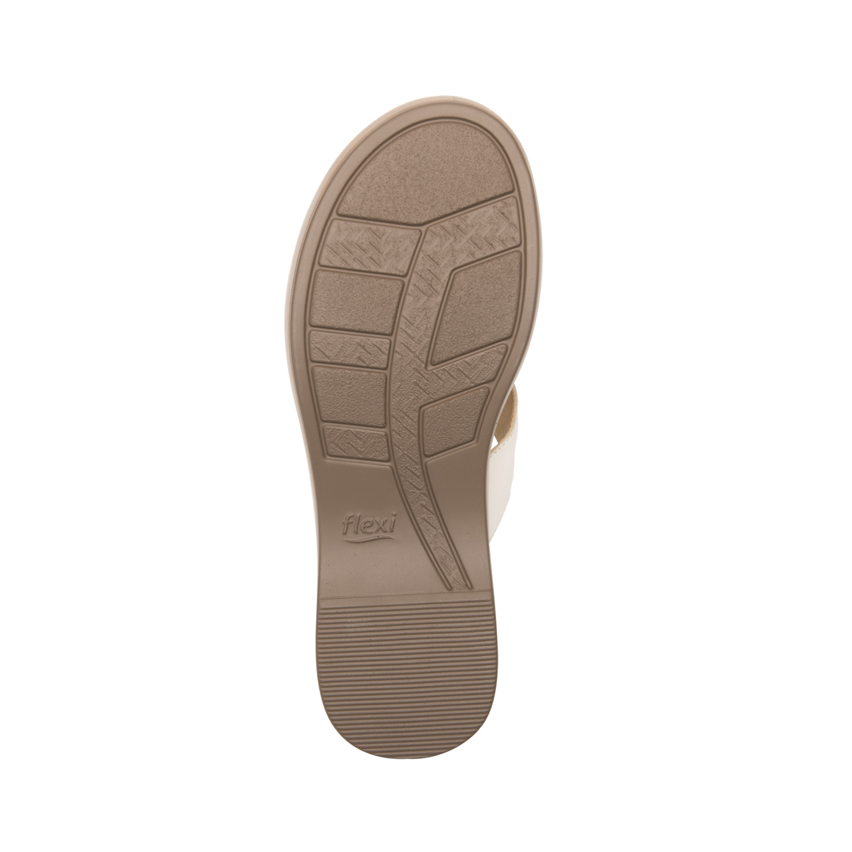 Sandalia Remaches Flexi para Mujer con Plantilla Transpirable Estilo 123102 Hueso
