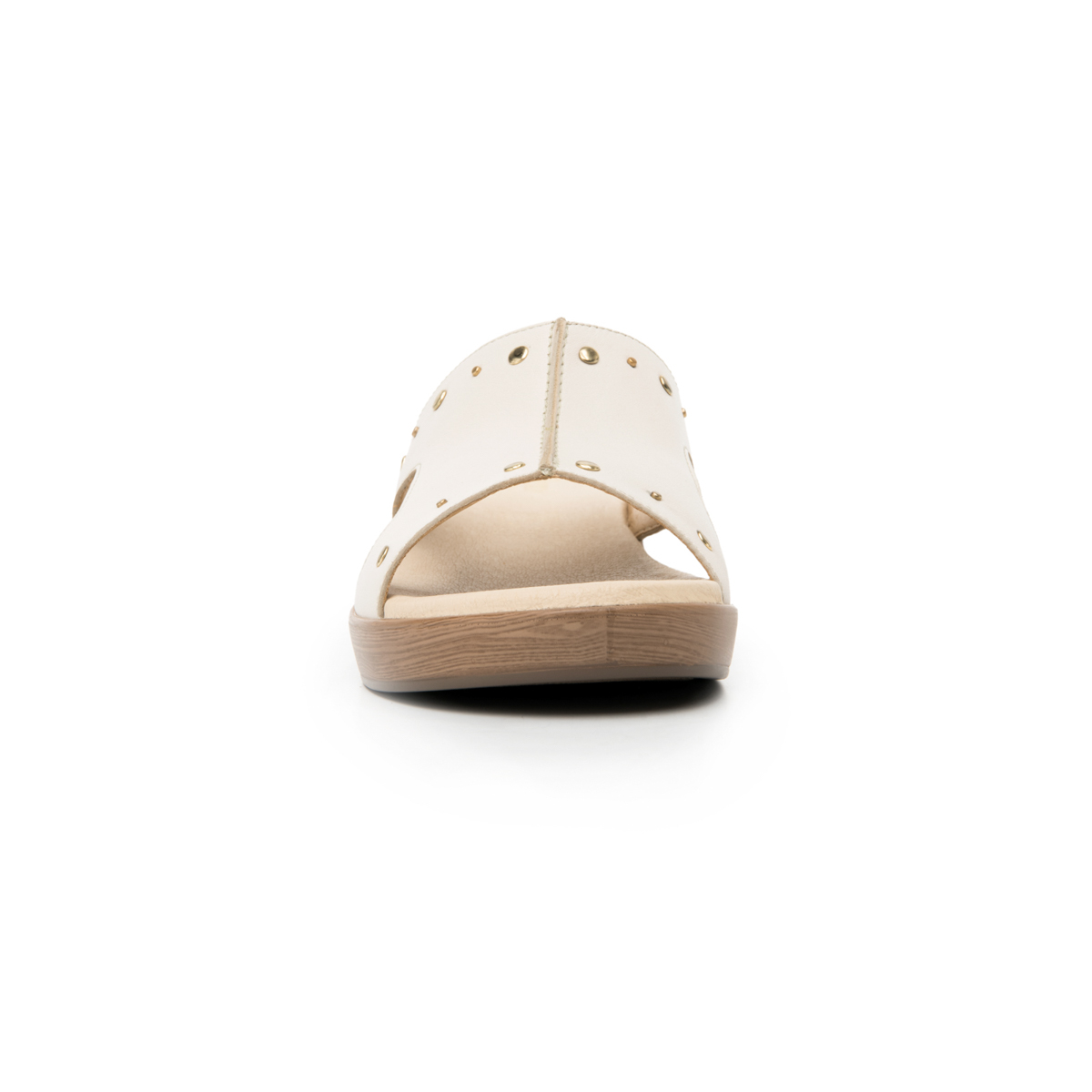 Sandalia Remaches Flexi para Mujer con Plantilla Transpirable Estilo 123102 Hueso
