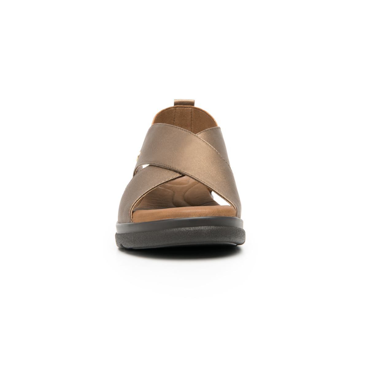Sandalia Corte Cruzado Flexi para Mujer con Plantilla Acojinada Estilo 124201 Bronce