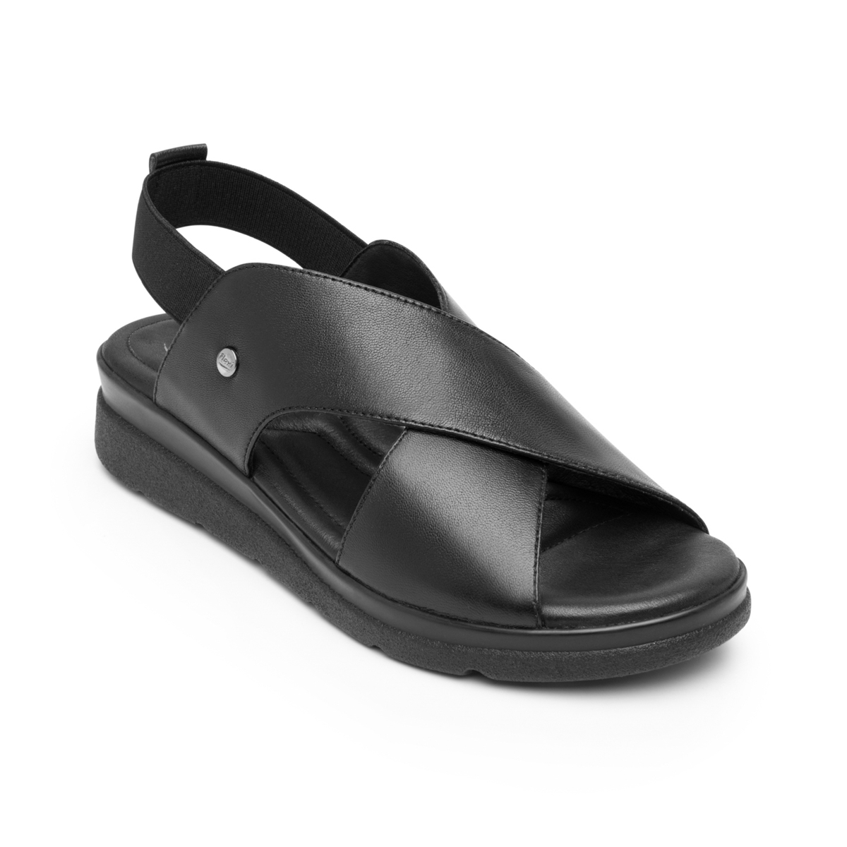Sandalia Corte Cruzado Flexi para Mujer con Plantilla Acojinada Estilo 124201 Negro