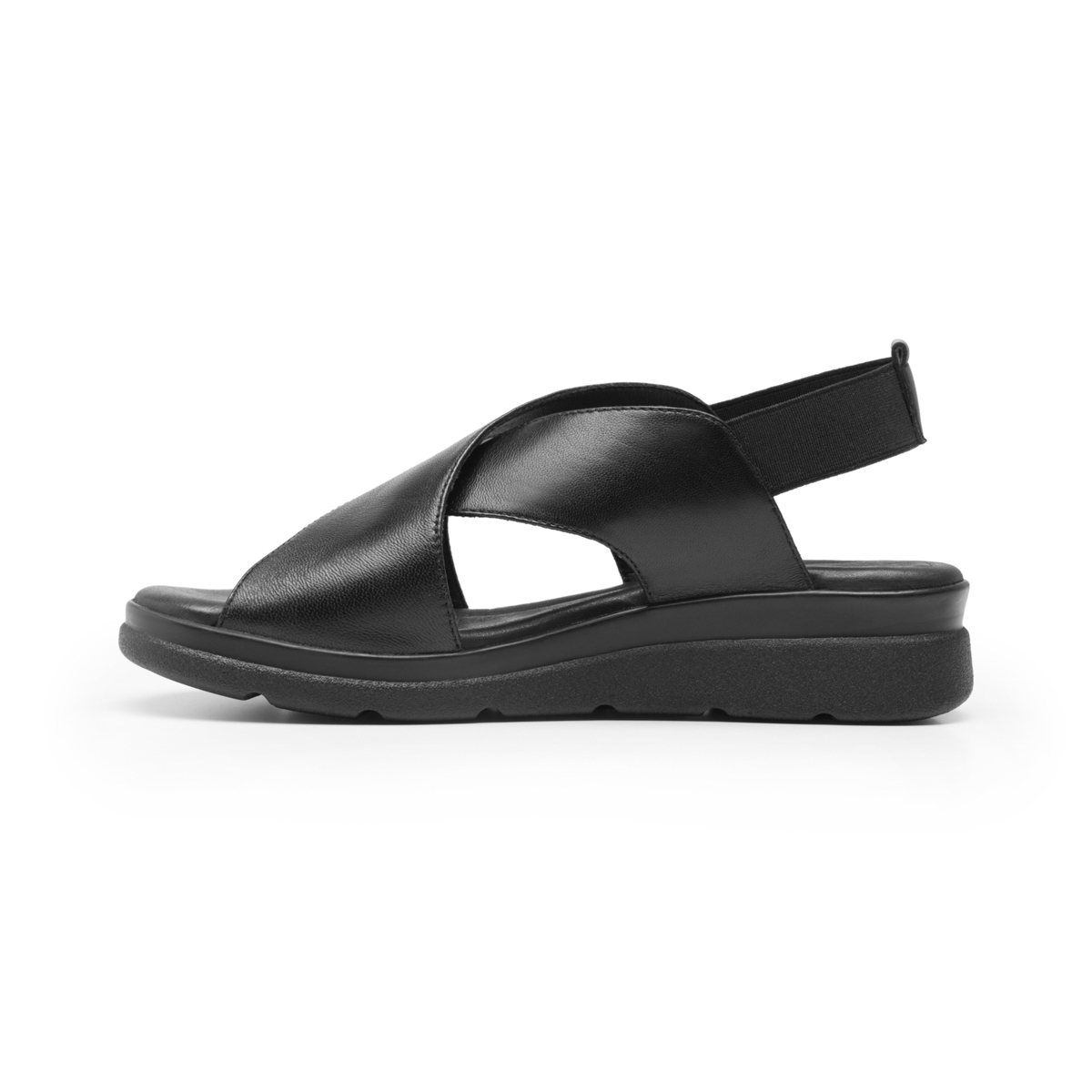 Sandalia Corte Cruzado Flexi para Mujer con Plantilla Acojinada Estilo 124201 Negro