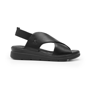 Women's Sandal with Cushioned Insole Style 124201 Black