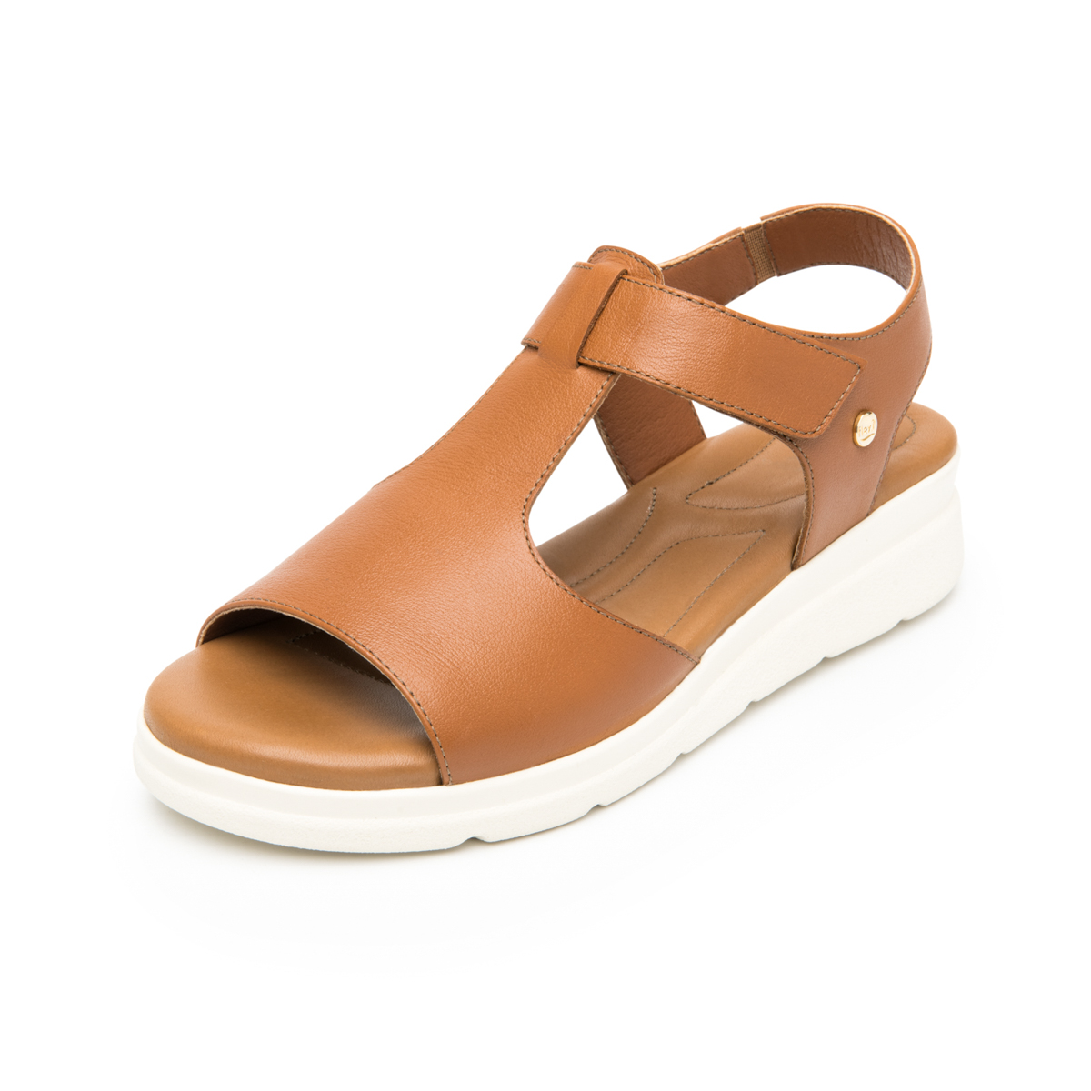 Women's Sandal with Cushioned Insole Style 124202 Tan