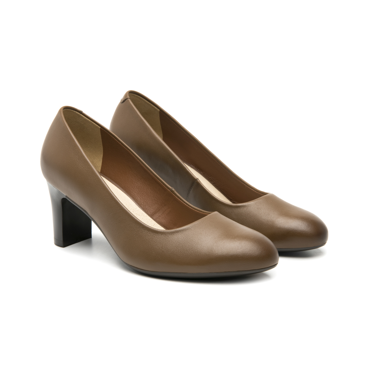 Zapatilla De Tacón Flexi para Mujer con Comfort Walk Estilo 124401 Café