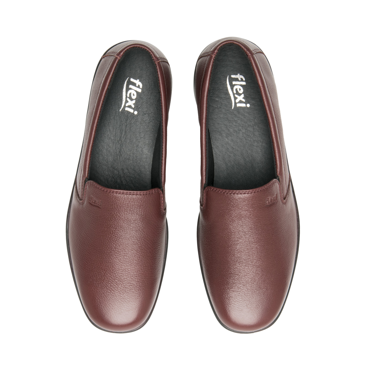Zapato De Confort Flexi para Mujer con Doble Plantilla Estilo 124501 Vino