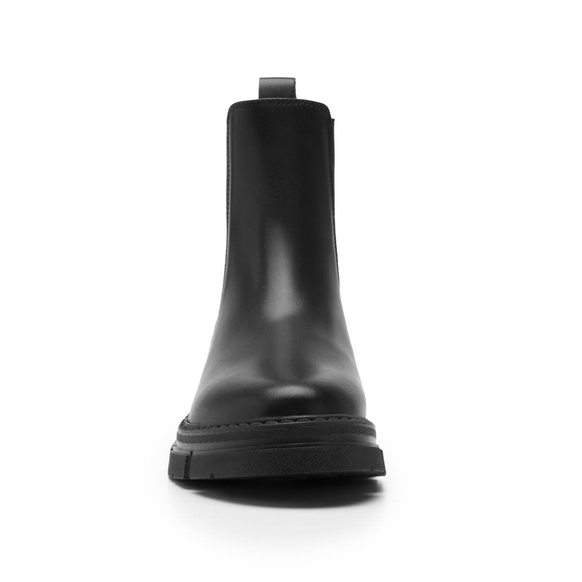 Women's Casual Leather Boot Style 124604 Black