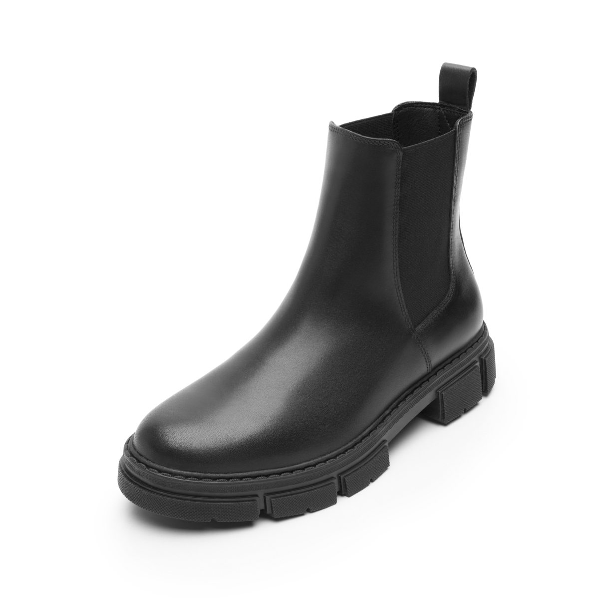 Women's Casual Leather Boot Style 124604 Black