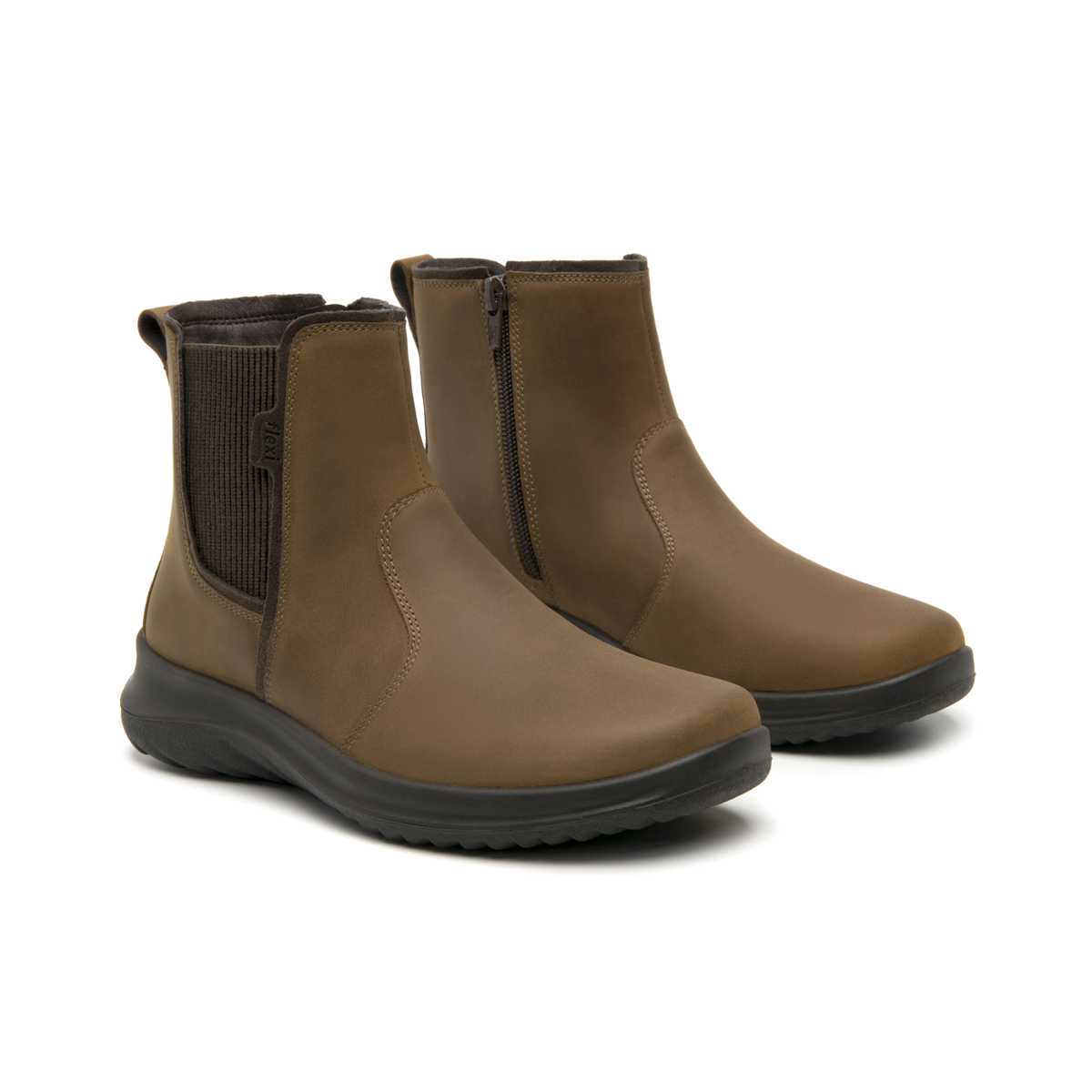Bota Outdoor Flexi Country para Mujer con Cierre interno Estilo 125902 Tan