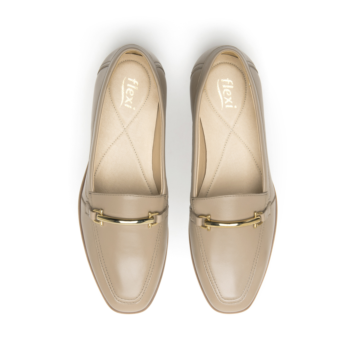 Women's Leather Slip-On Shoe Style 126602 Taupe