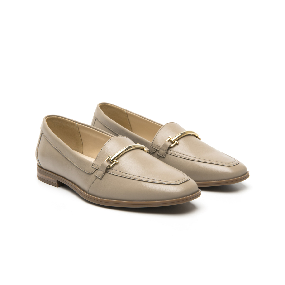 Women's Leather Slip-On Shoe Style 126602 Taupe