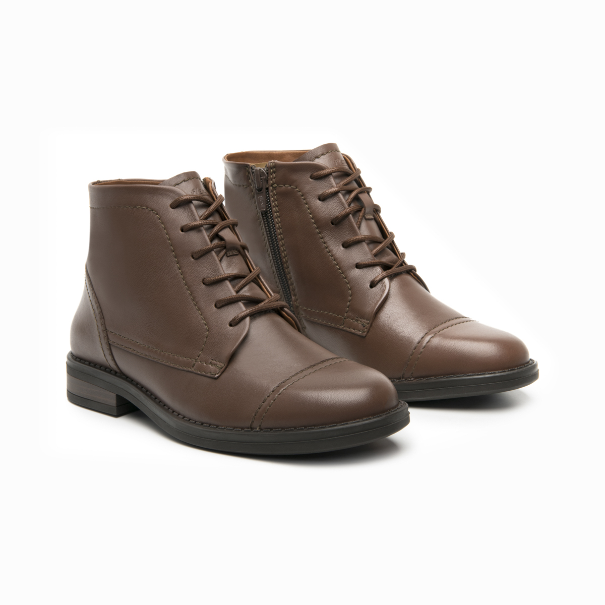 Women's Bootie with Internal Zipper Style 126907 Brown
