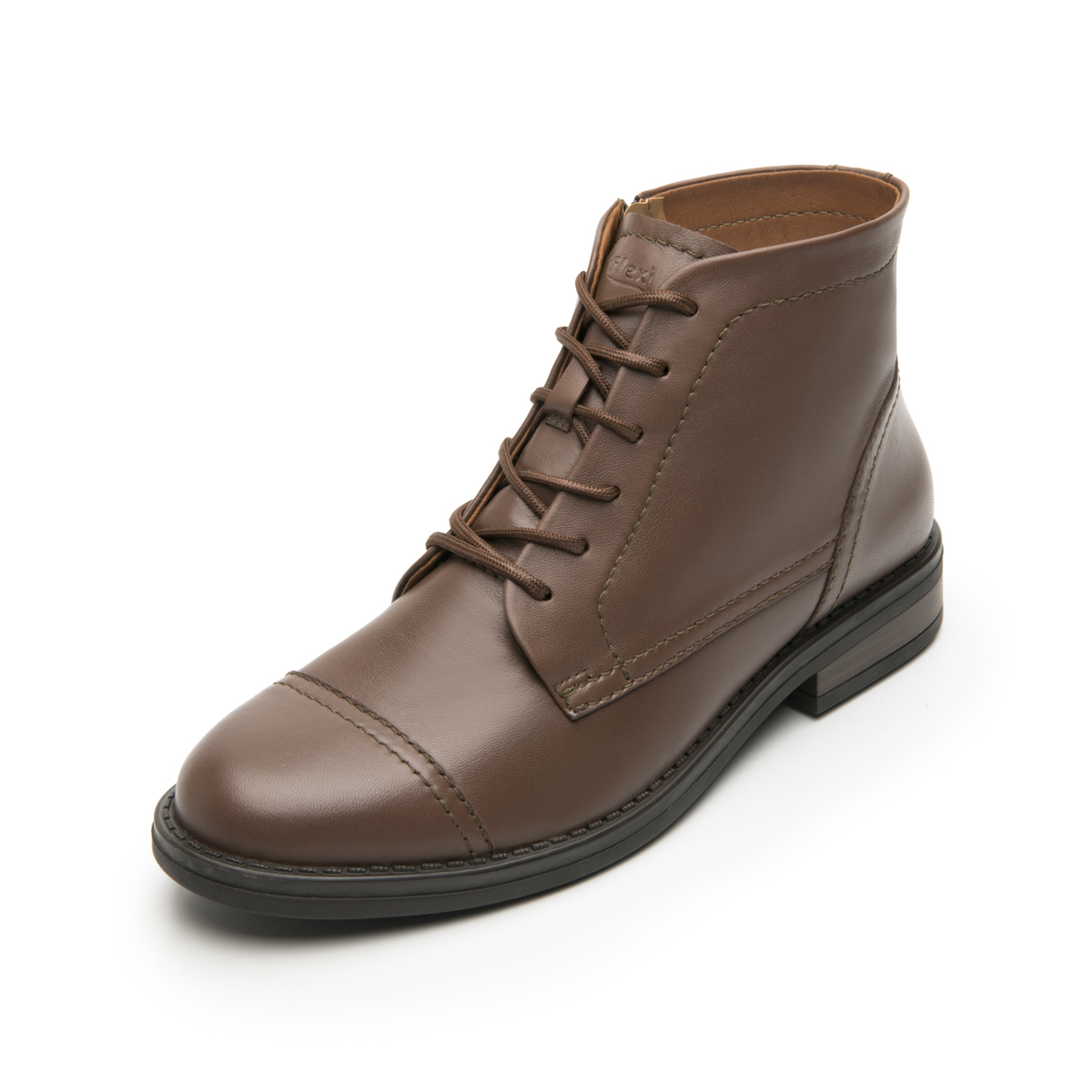 Women's Bootie with Internal Zipper Style 126907 Brown