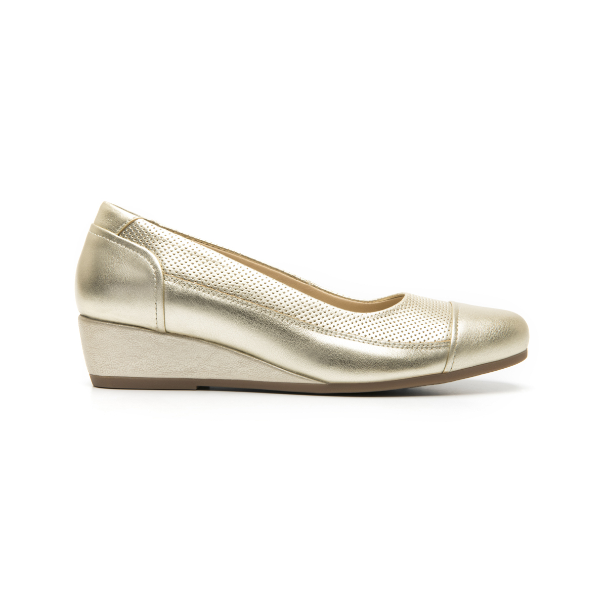 Women's Leather Comfort Shoe Style 127002 Gold