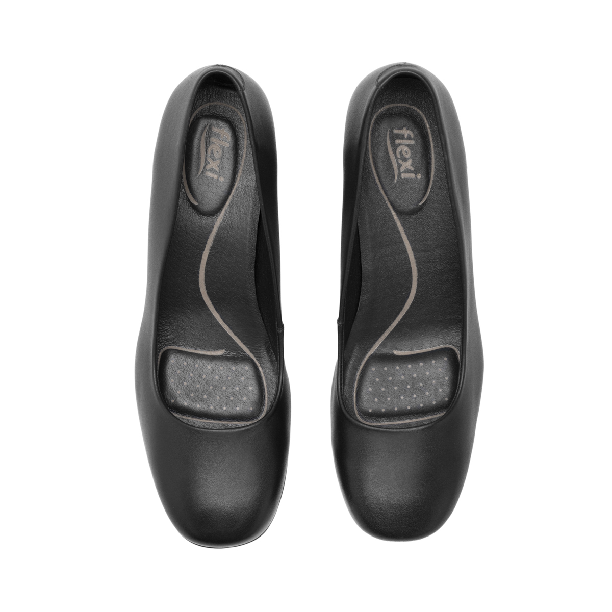 Women's Leather Shoe with Comfort Walk Technology Style 127201 Black