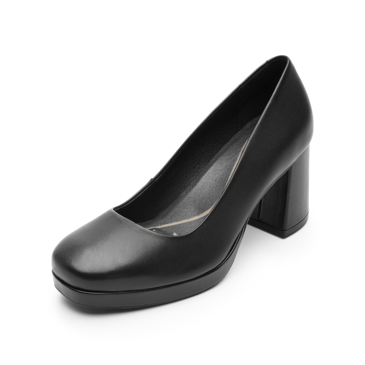 Women's Leather Shoe with Comfort Walk Technology Style 127201 Black
