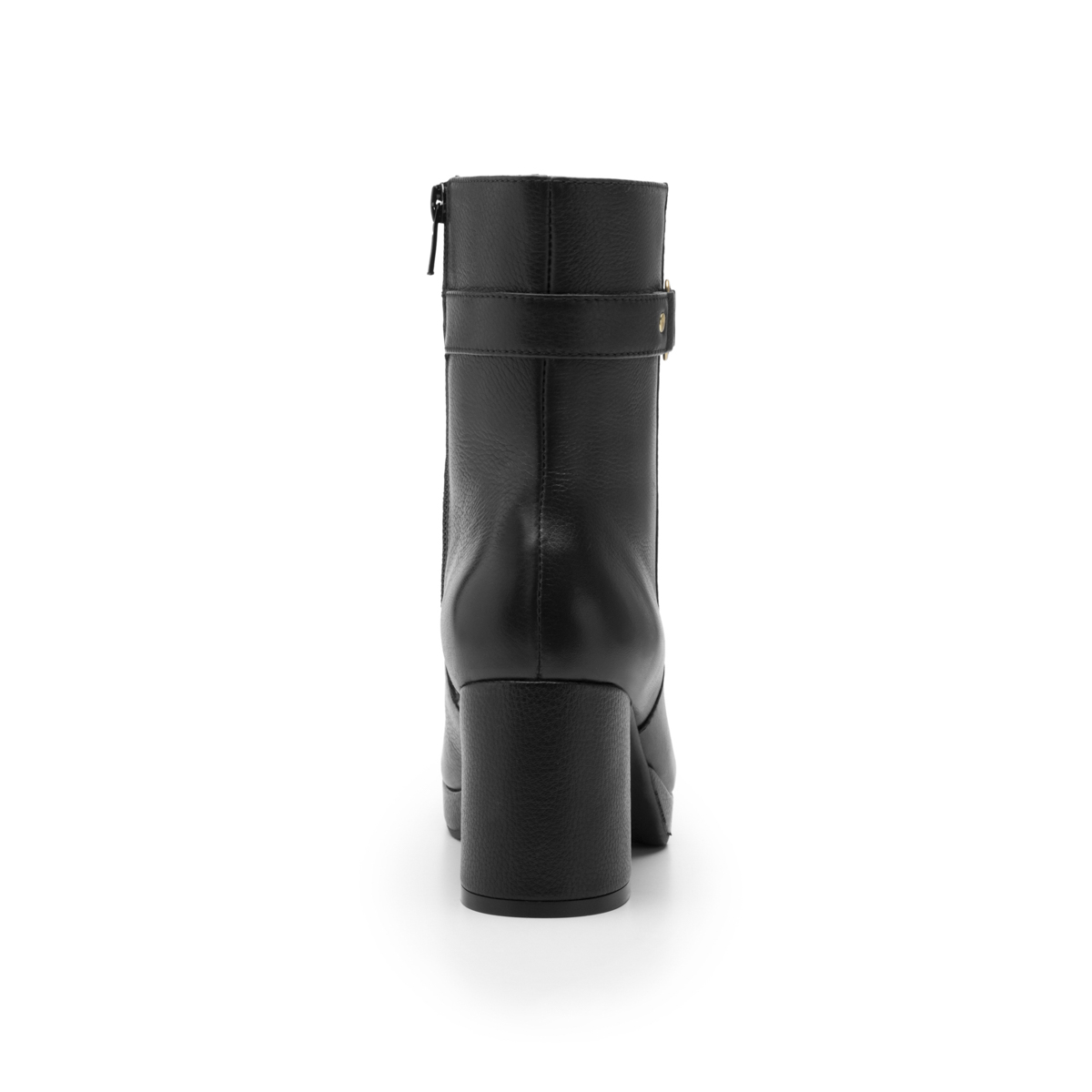 Women's Ankle Boot with Internal Zipper Style 127203 Black