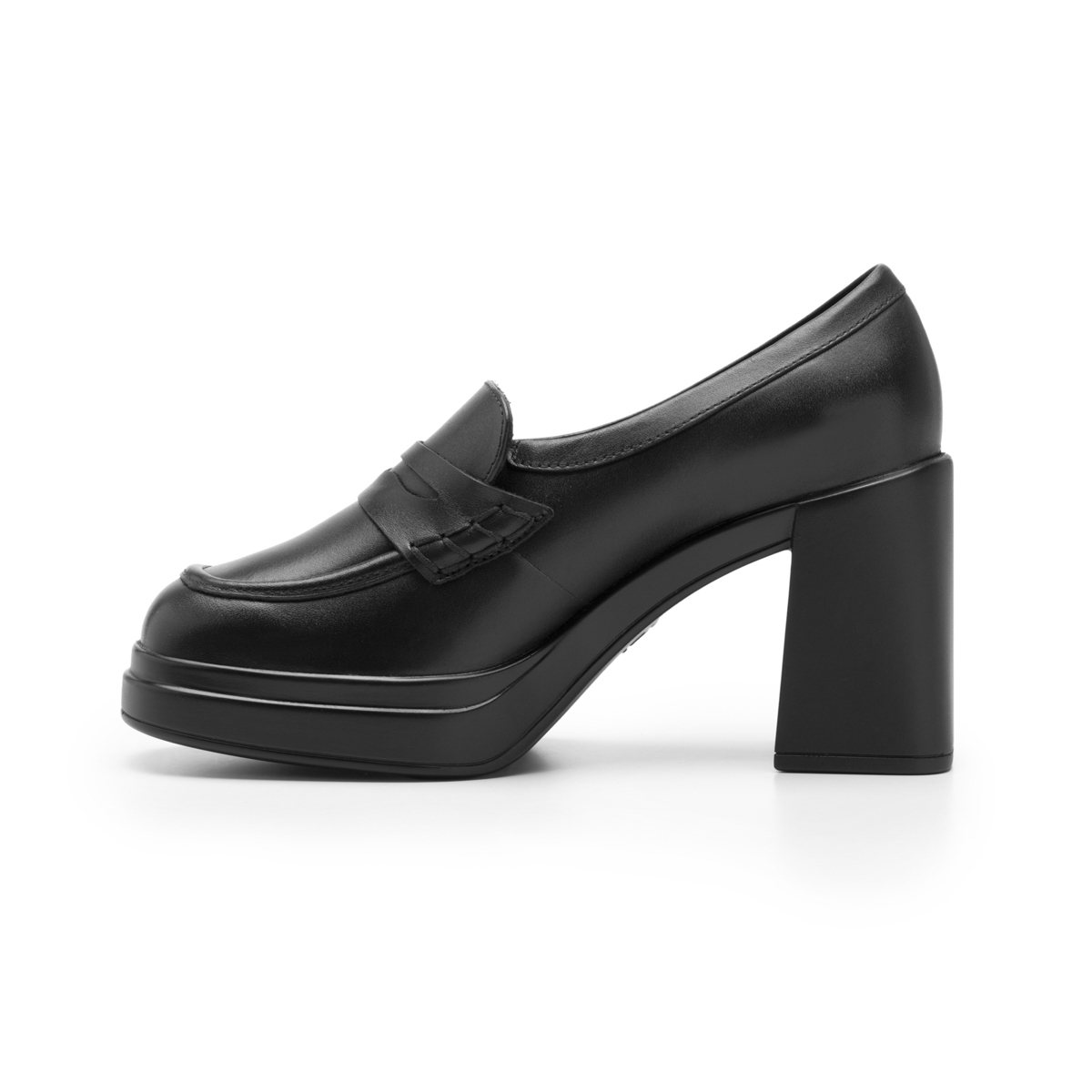 Mocasín Con Plataforma Flexi para Mujer Estilo 127401 Negro