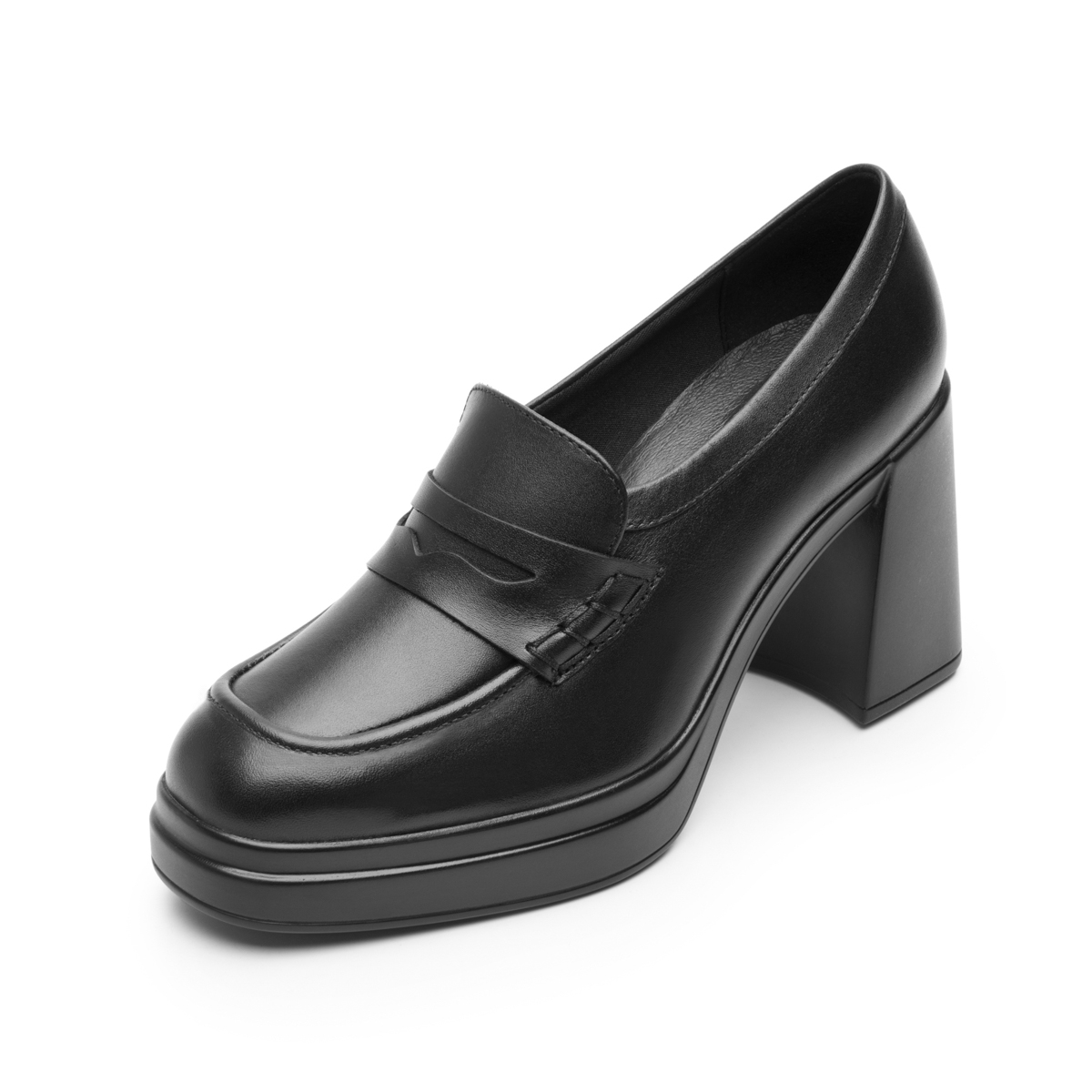 Mocasín Con Plataforma Flexi para Mujer Estilo 127401 Negro