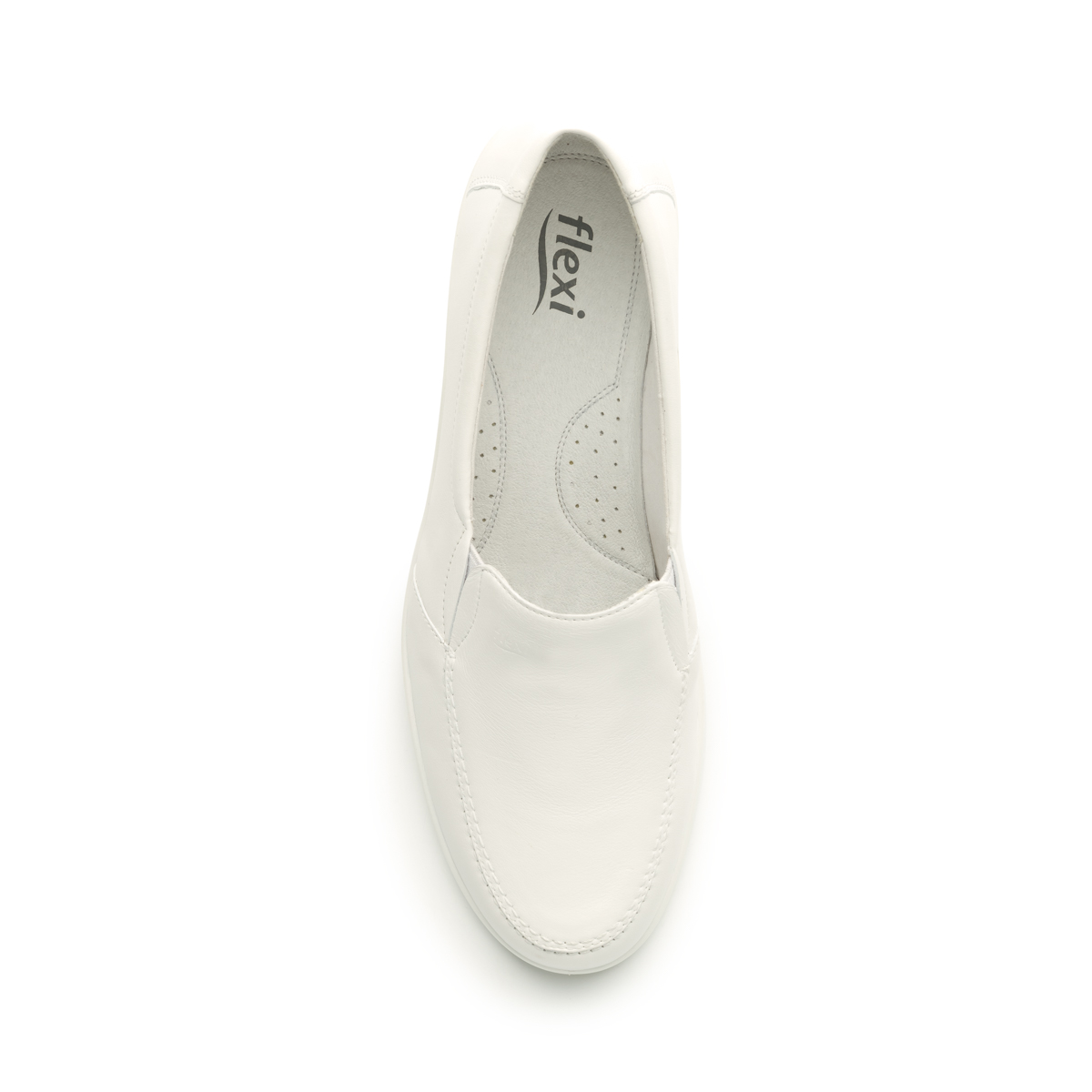 Mocasín De Servicio/Clínico Flexi Con Sistema De Mejor Agarre Para Mujer - Estilo 18112 Blanco