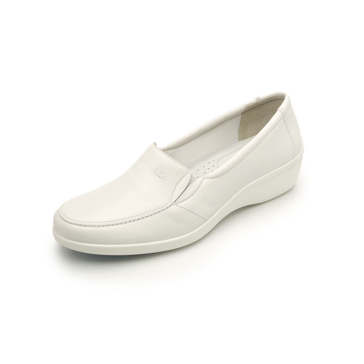 Mocasín De Servicio/Clínico Flexi Con Sistema De Mejor Agarre Para Mujer - Estilo 18112 Blanco