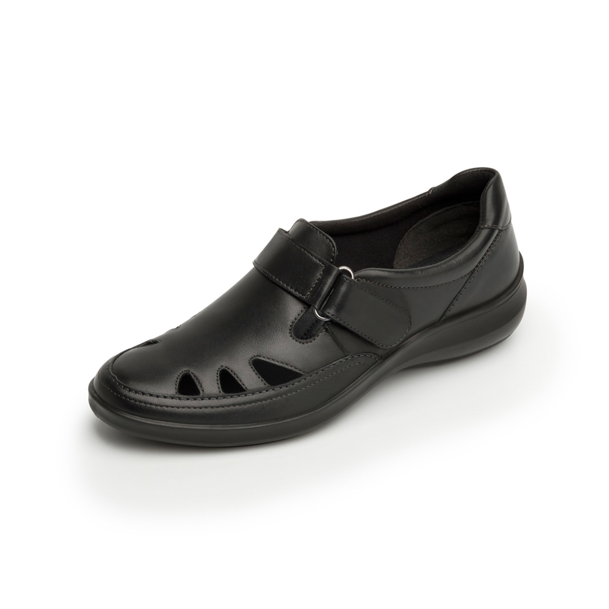Flat Casual Flexi Con Aberturas Para Mujer - Estilo 25905 Negro