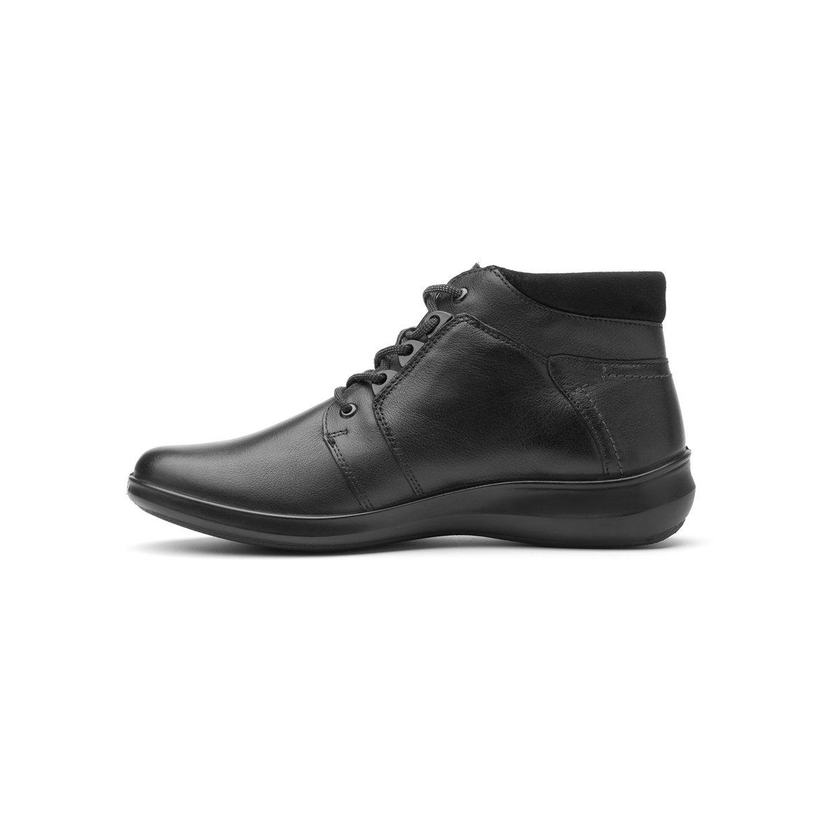 Botín Casual Flexi De Agujetas Para Mujer - Estilo 25911 Negro