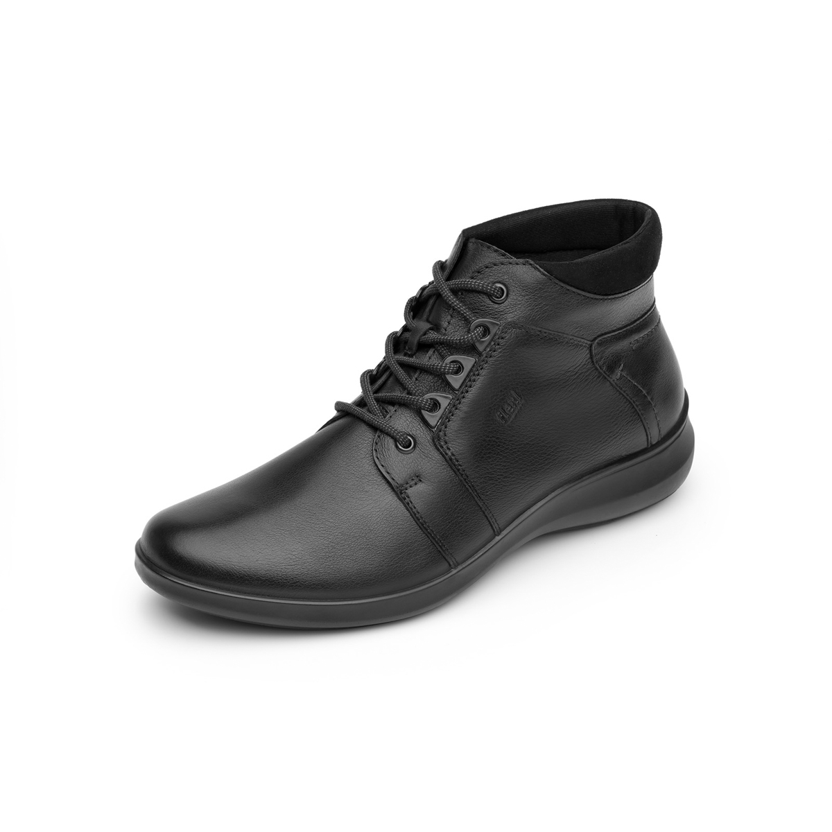Botín Casual Flexi De Agujetas Para Mujer - Estilo 25911 Negro