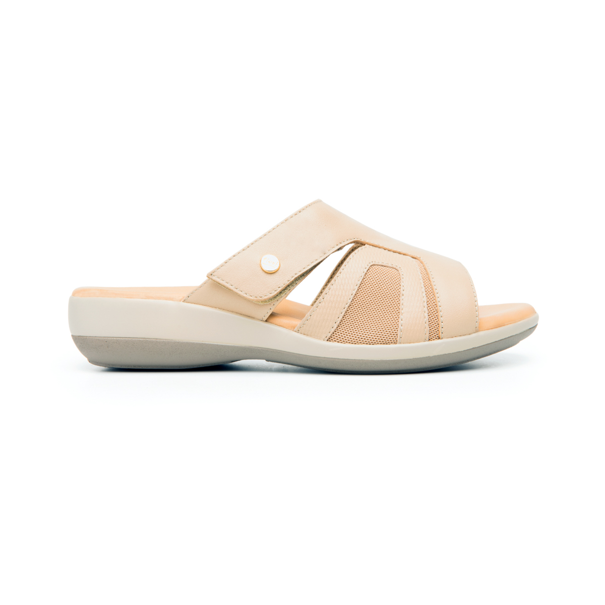 Sandalia Adaptable Al Pie Flexi para Mujer con Piel Extra Suave Estilo 34929 Beige