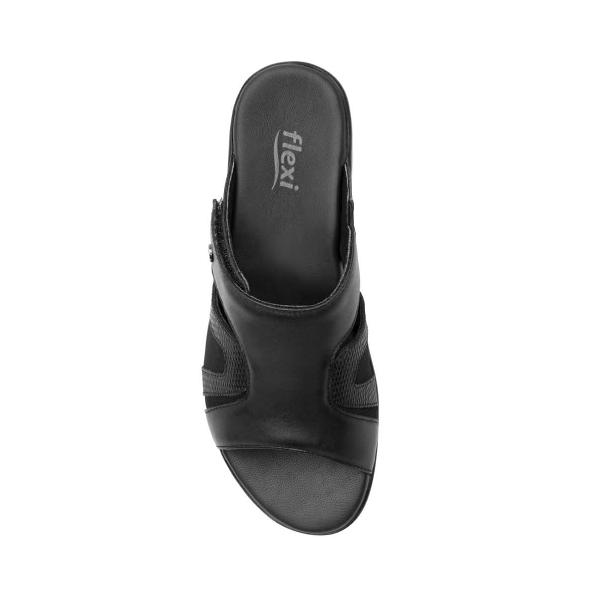 Women's Leather Sandal Style 34929 Black