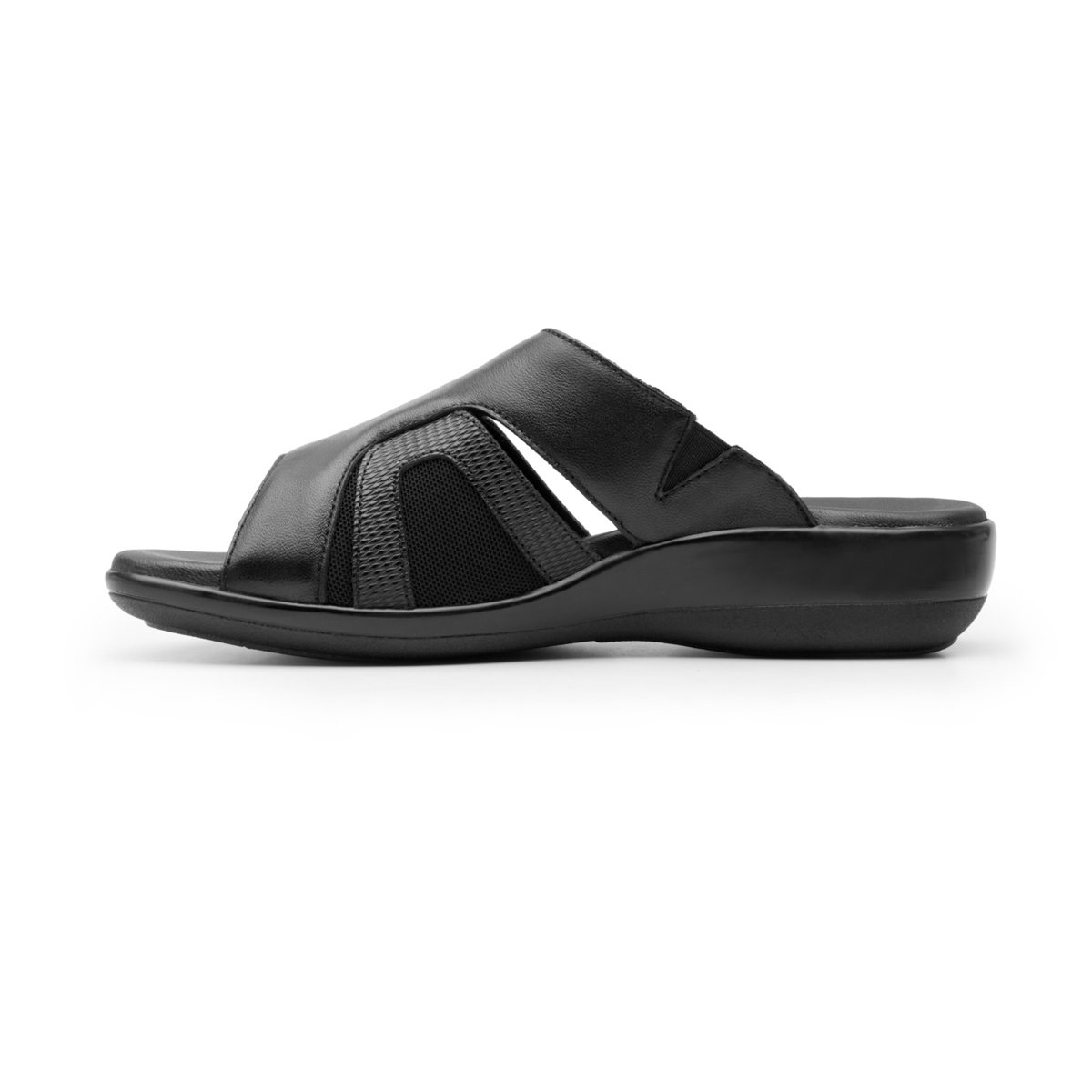 Women's Leather Sandal Style 34929 Black