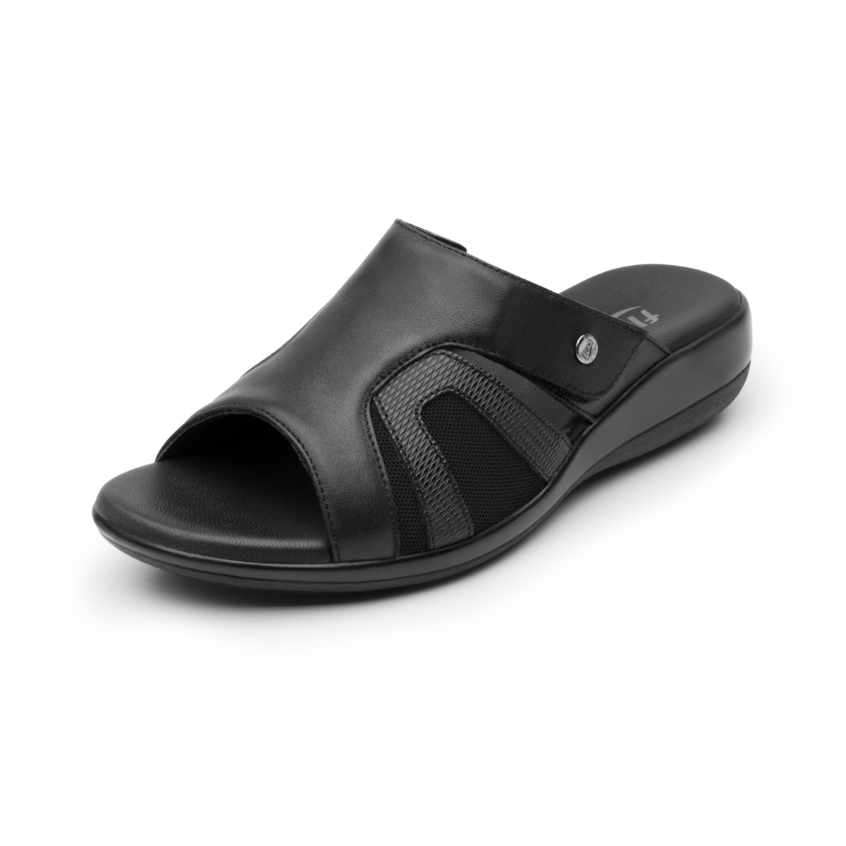 Women's Leather Sandal Style 34929 Black