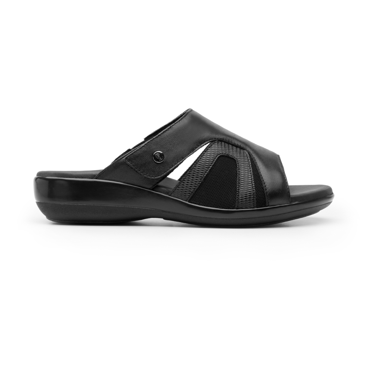 Women's Leather Sandal Style 34929 Black