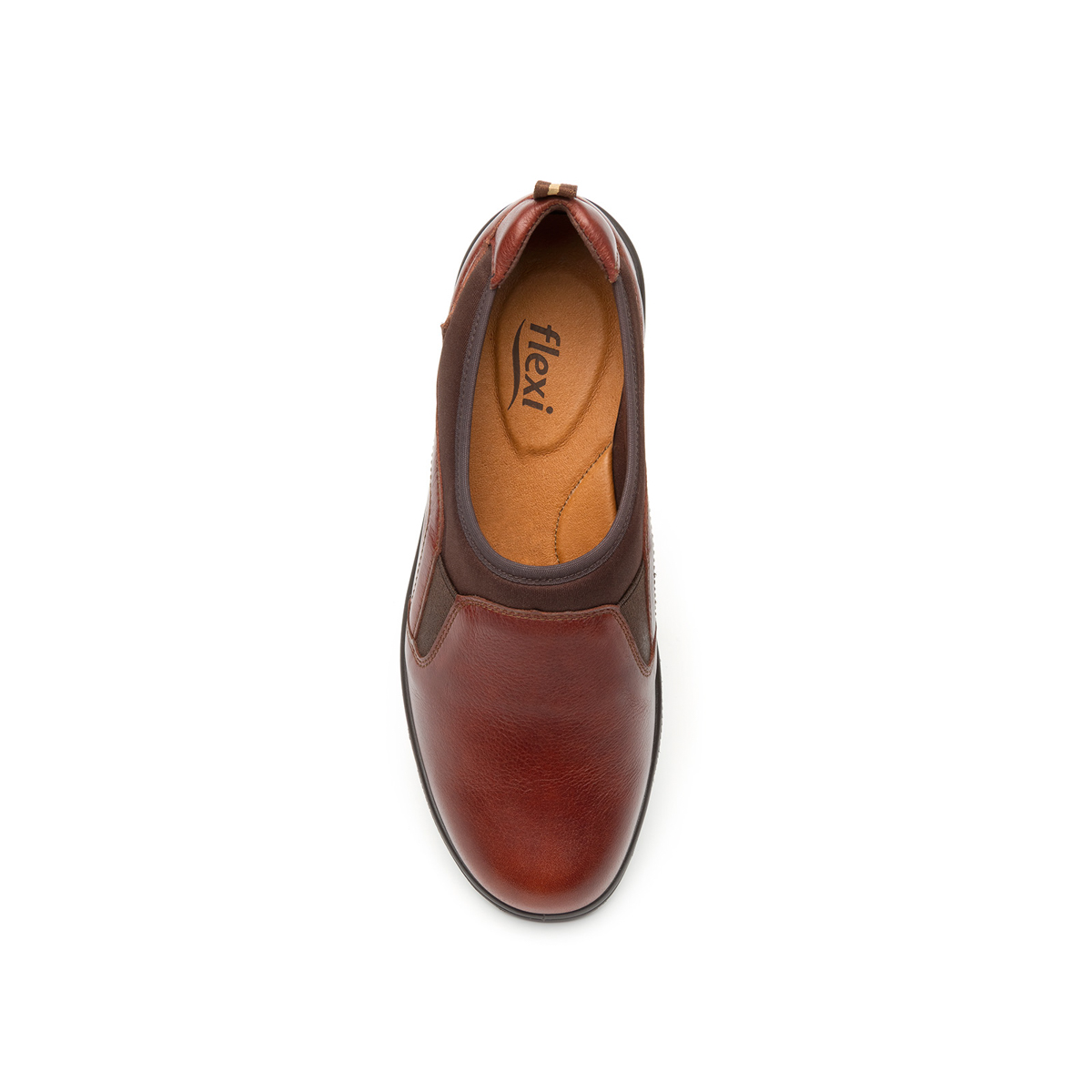 Flat Casual Flexi With Self-Adjusting For Women - Style 35301 Brown