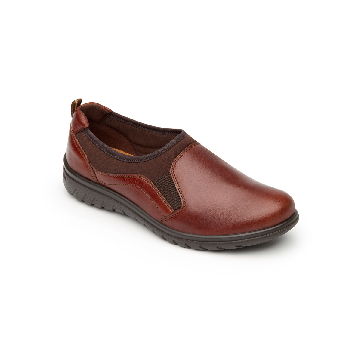 Flat Casual Flexi With Self-Adjusting For Women - Style 35301 Brown