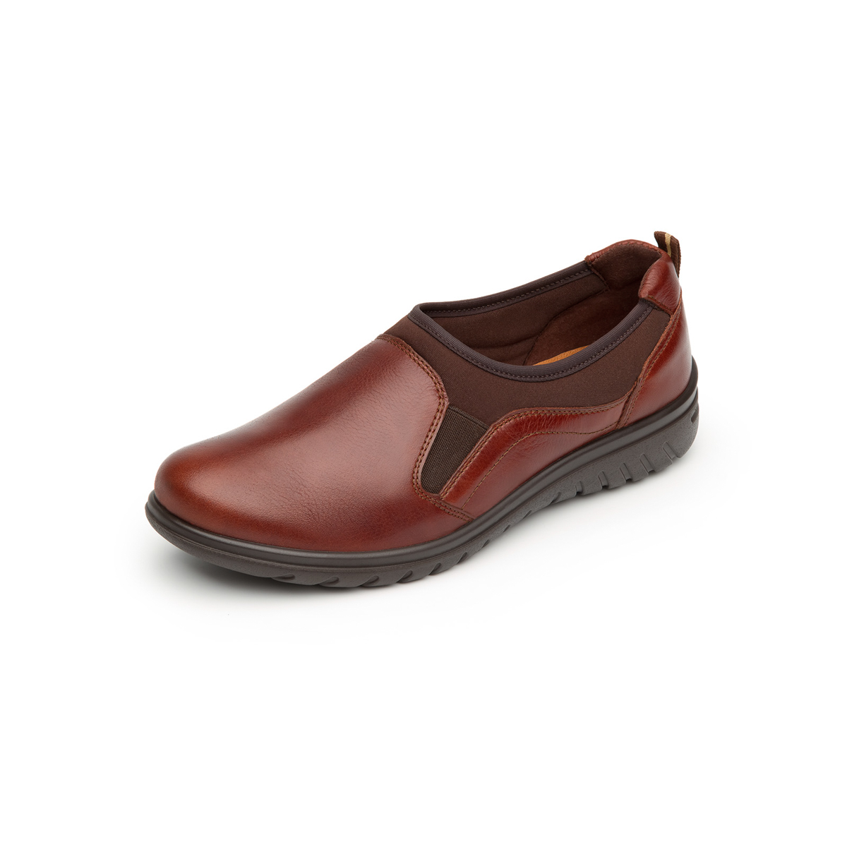 Flat Casual Flexi With Self-Adjusting For Women - Style 35301 Brown