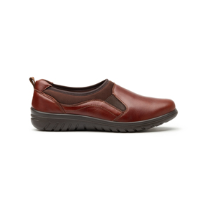 Flat Casual Flexi With Self-Adjusting For Women - Style 35301 Brown