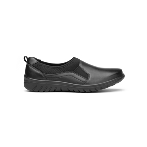 Flat Casual Flexi With Self-Adjusting For Women - Style 35301 Black