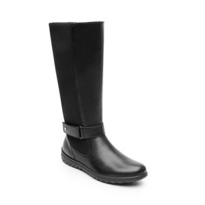 Women's Boot with Inner Zipper Style 35320 Black