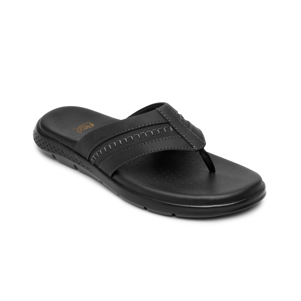Sandalia Pata De Gallo Flexi para Hombre con Recovery Form Estilo 400019 Negro