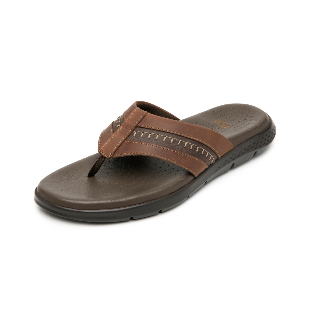 Sandalia Pata De Gallo Flexi para Hombre con Recovery Form Estilo 400019 Tabaco
