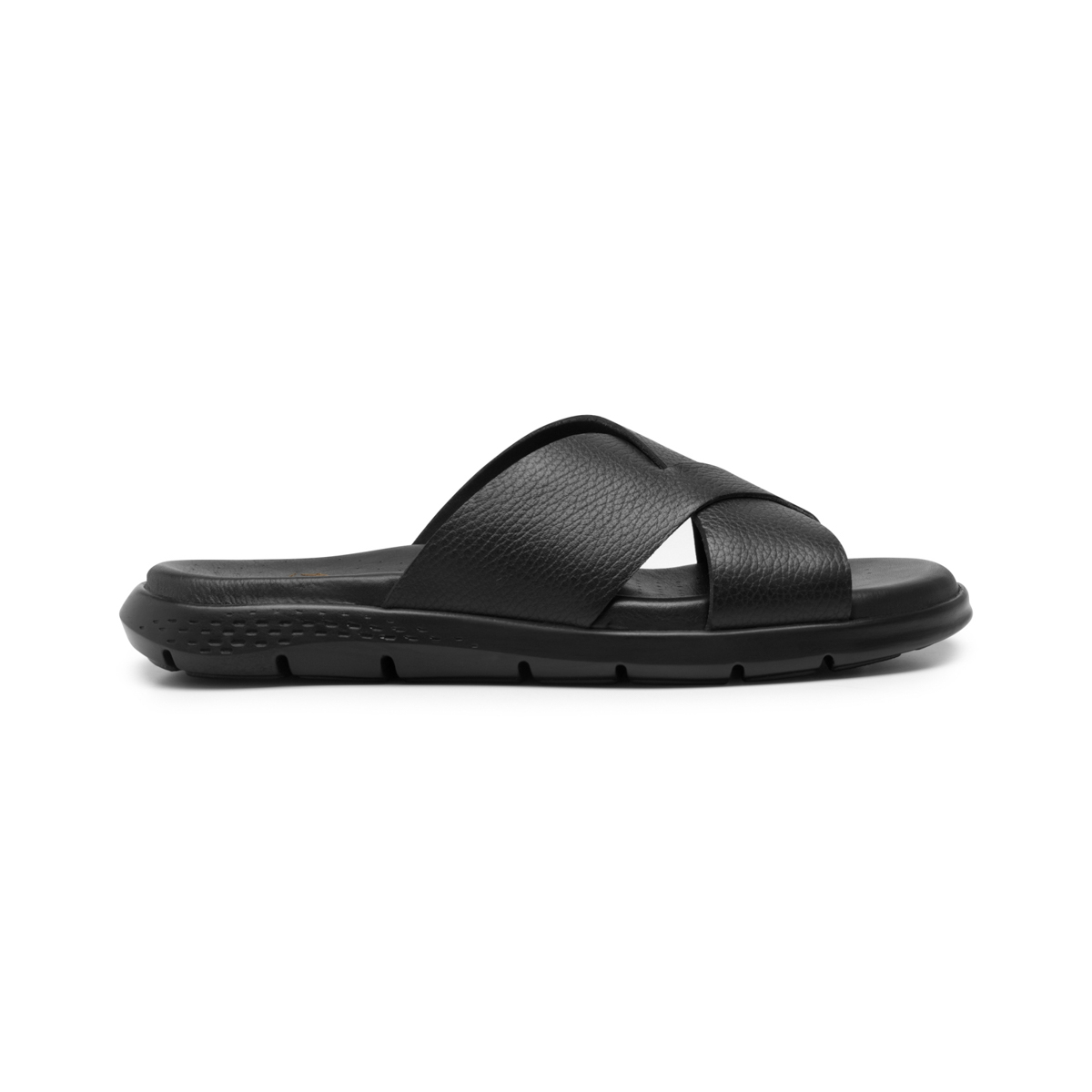 Sandalia Tiras Cruzadas Flexi para Hombre con Recovery Form Estilo 400020 Negro