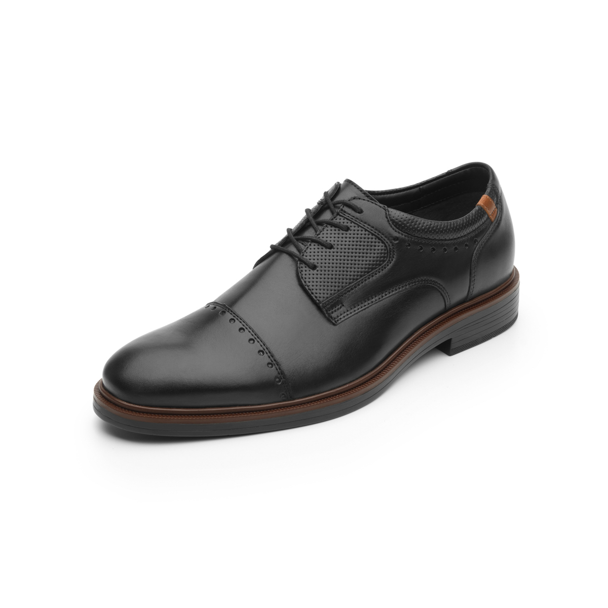 Zapato De Vestir Para Salir Flexi De Tipo Derby Para Hombre - Estilo 400102 Negro