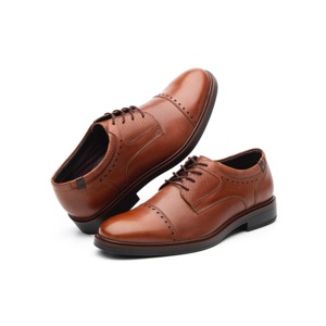 Men's Flexi Toe Dress Shoe - Style 400102 Tan