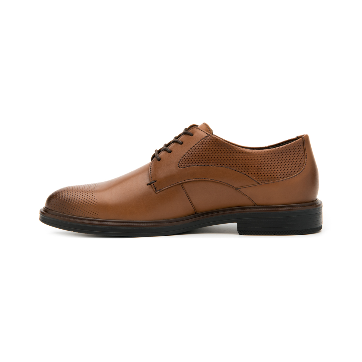 Derby Con Agujetas Flexi para Hombre Estilo 400111 Tan