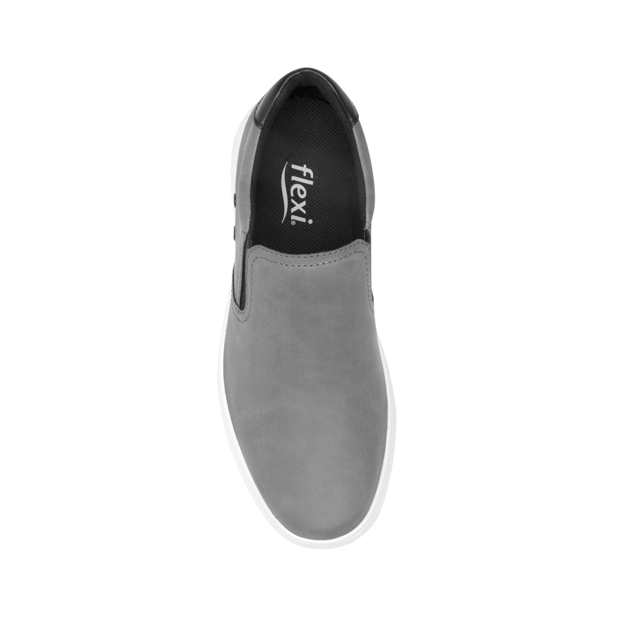 Slip On Sneaker Flexi para Hombre con Suela Extra Ligera Estilo 401204 Gris